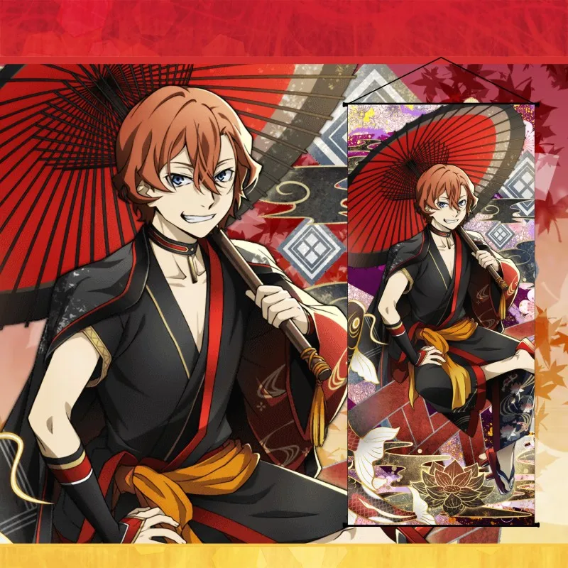 

Collection Bungo Stray Dogs HOT Anime Ancient Theme dazai osamu Nakahara Chuuya New Home Decor Anime Art Poster Wall Scroll Gift