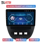 Система Android 10 Автомобильный сенсорный экран IPS стерео для Peuget 107 1Toyota Aygo 1Citroen C1 2005-2013 лет стерео