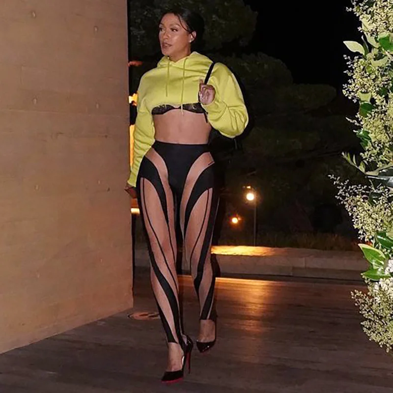 

Women Skinny Long Pants Print All-match Streetwear Female Bodycon Casual Trousers Vintage Fashion Summer Outifits