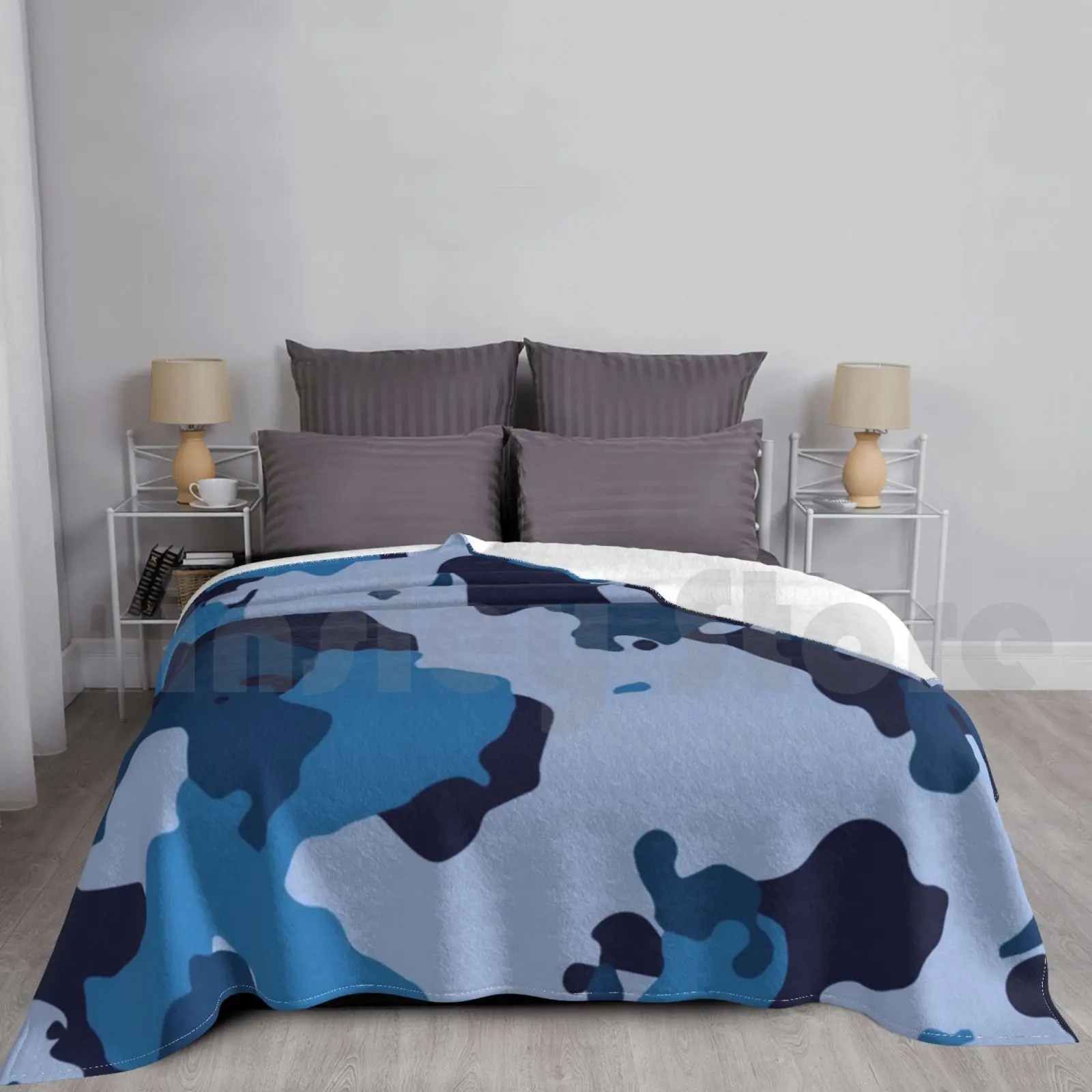 Синее камуфляжное одеяло модное карантин 1606 синее пустынное фиолетовое джунглей