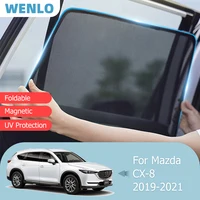 For Mazda CX-8 CX8 2019 2020 2021 Front Windshield Car Sunshade Side Window Blind Sun Shade Magnet Auto Door Visor Frame Curtain
