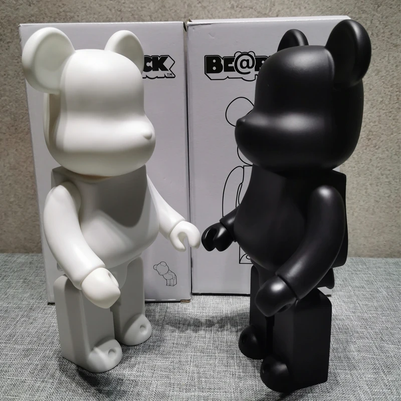 

28CM Bearbrick DIY Block BE@BRICK 11inch 400% PVC Model Action Figure Paint Dolls safe Kids Toys Children Birthday Gifts