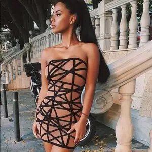 Телесного цвета блок без бретелек 2017 эластичное трикотажное Сексуальное Женское