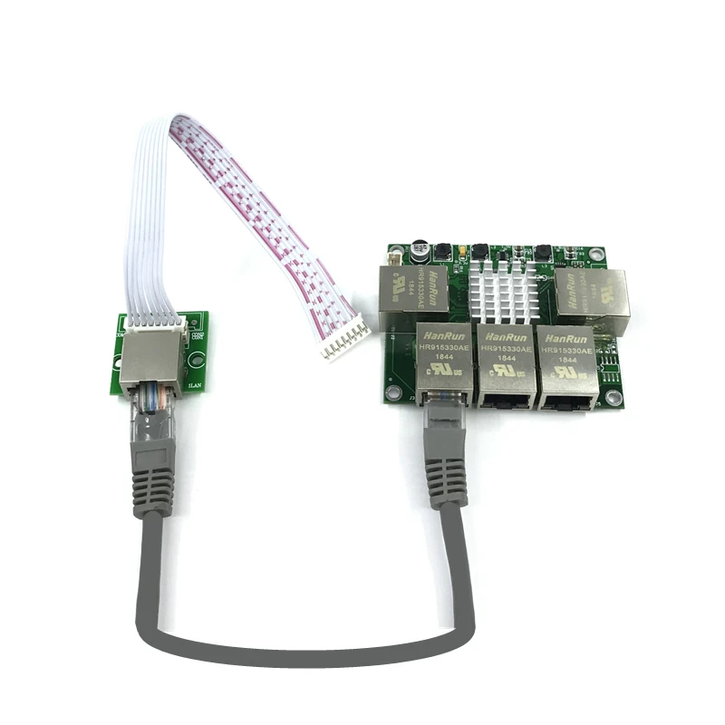 Промышленный коммутационный модуль Ethernet 5 портов неуправляемый 10/100 Мбит/с плата