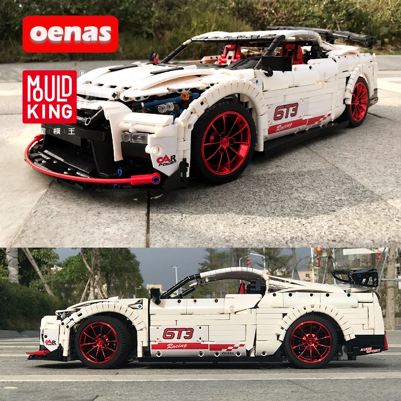 Форма King MOC высокотехнологичная серия Nismo Nissanedly GTR GT3 модель автомобиля