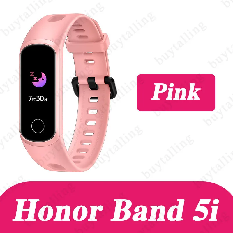 band 5i pink Huawei Honor band 5i, умный Браслет, измеритель уровня кислорода в крови, умные часы, трекер сердечного ритма, трекер сна, музыкальный контроль, напоминание о звонках - Цвет: band 5i pink