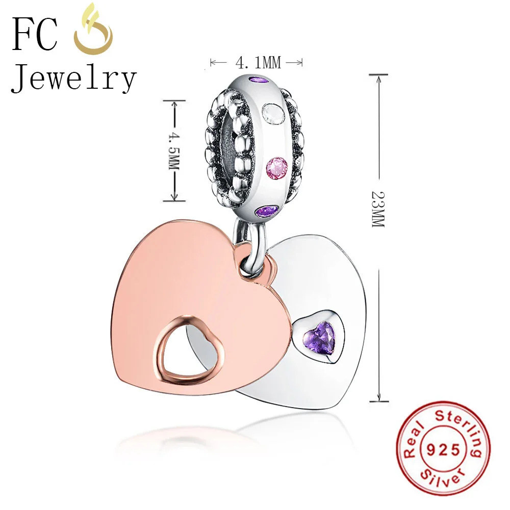 FC Jewelry подходит к оригинальному бренду очаровательный браслет серебро 925 пробы