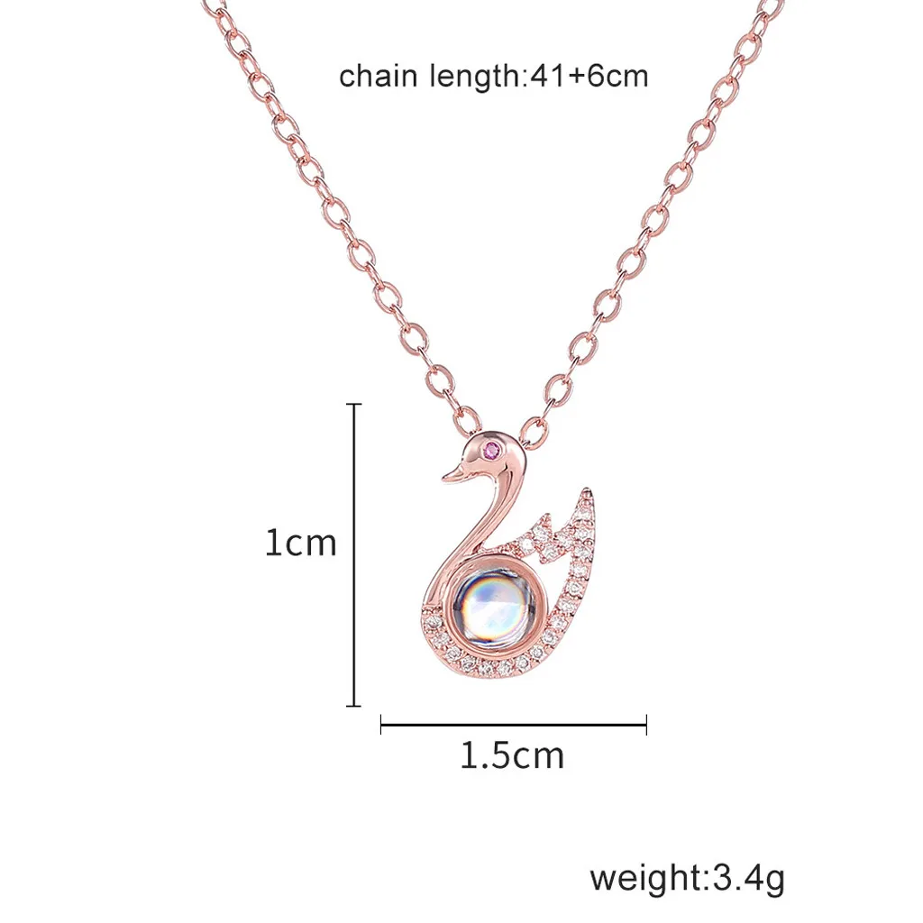 

Necklace 100 Languages I Love You Valentine's Day Present Women Memory Projection Pendant Jewelry Gift