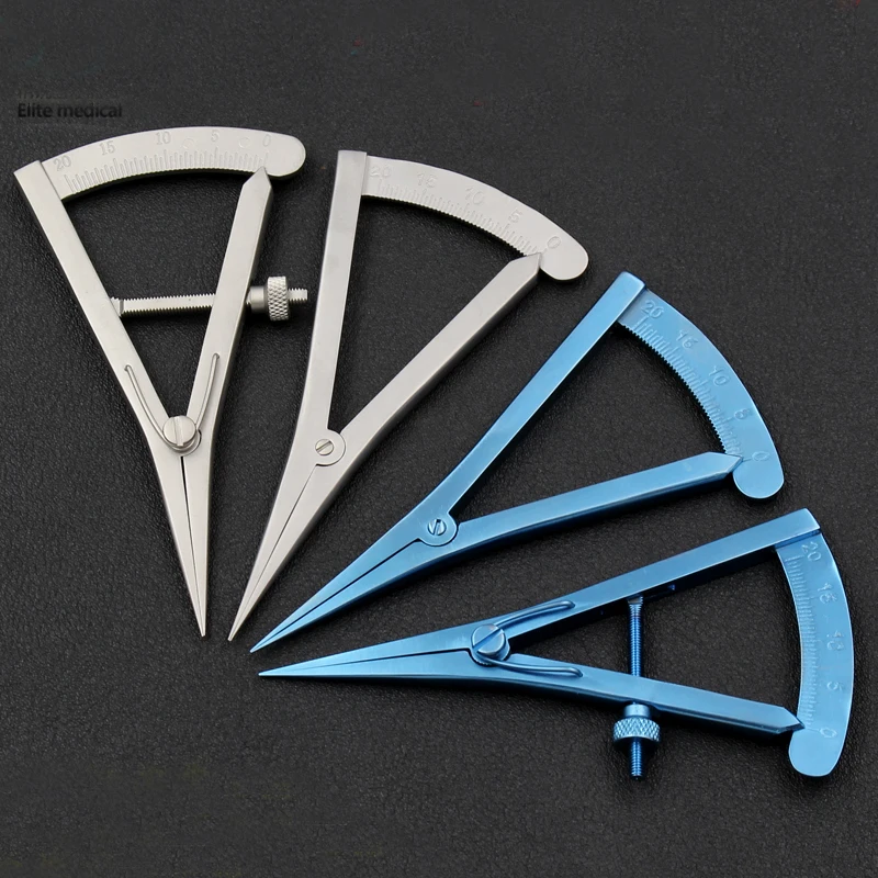 Регулируемый винт штангенциркуль 20 мм прямой офтальмологический бриллиантовый