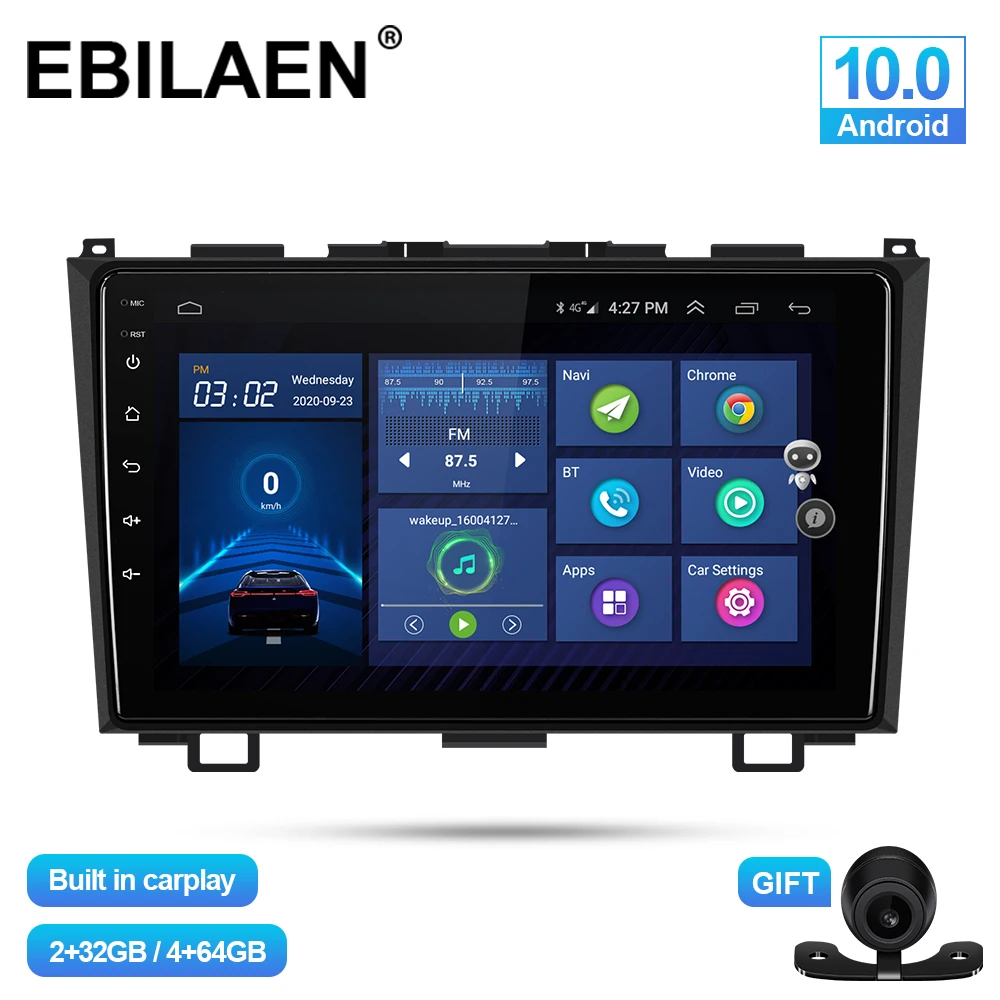 EBILAEN автомобильный мультимедийный плеер для Honda CRV CR-V 2006-2011 Android 10 0 Авторадио GPS