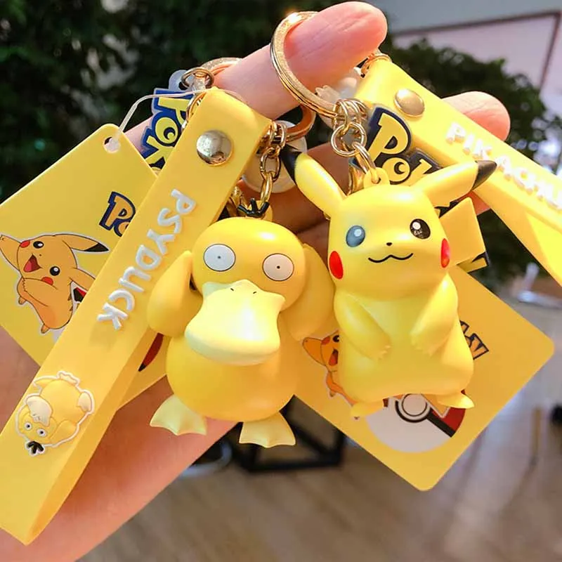 Брелок Покемон Пикачу фигурка из ПВХ Такара Томи мультяшная мини-фигурка аниме
