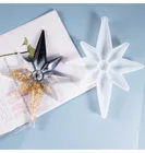 Рождественские украшения с большой звездой, Прозрачная силиконовая форма из смолы, бриллианты, Кристальные звезды, DIY формы для украшения дома, ремесло, искусство из смолы