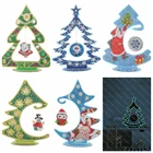 Алмазная живопись сделай сам, 5D мозаика, Хрустальная елка, рукоделие, ночная светящаяся алмазная живопись, домашние украшения, новогодний домашний декор