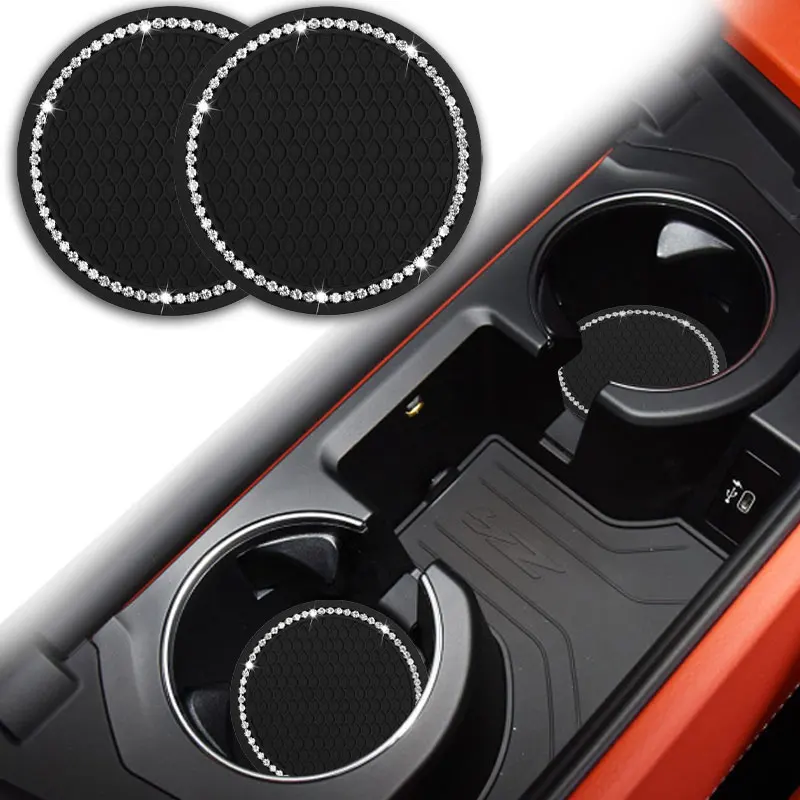 

2Pcs Car Interior Water Cup Cushion Anti-skid Pad For BMW Mini Cooper R56 R50 R53 F56 R60 2011 2012 2013 2018 2019 Accessories