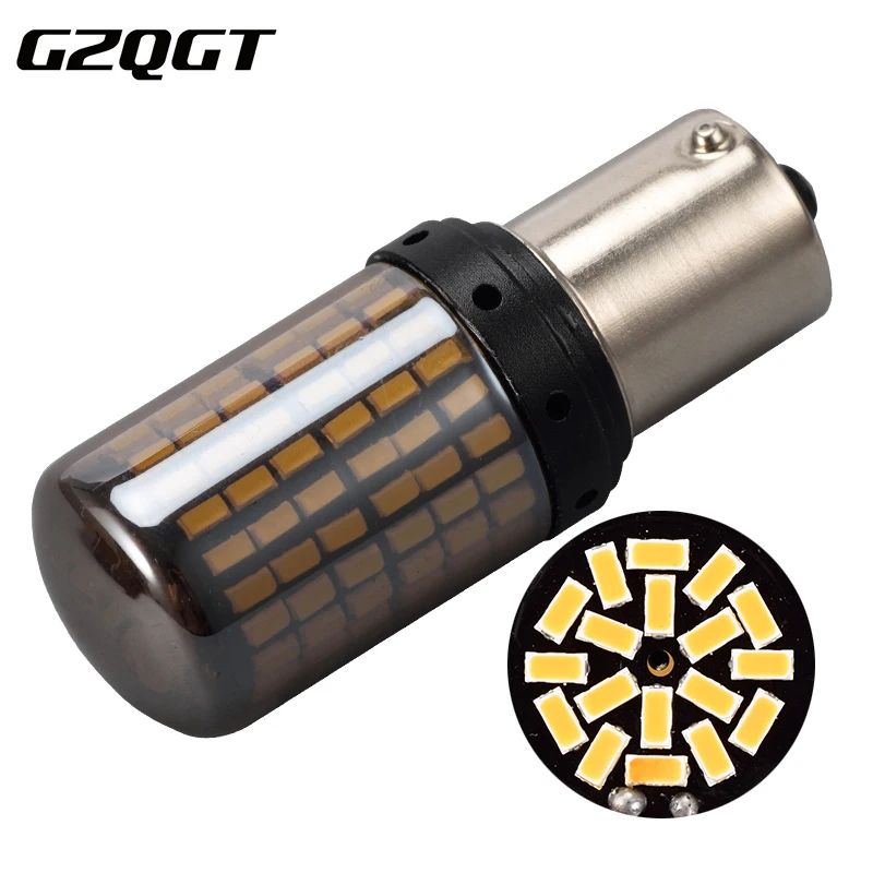 2 шт. 1156 Ba15s T20 LED P21W W21W PY21W светодиодные лампы Canbus без гипервспышки автомобильные
