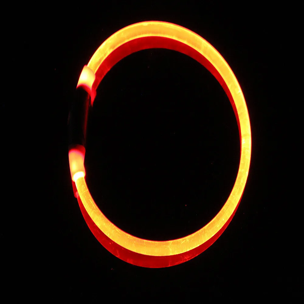 Светодиодный ошейник для собак перезаряжаемый от USB мигасветильник ночной