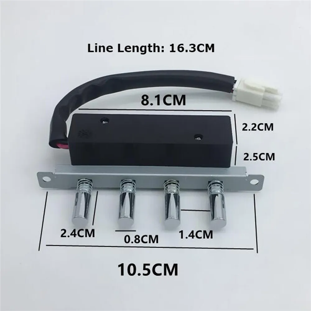 Для DJ103/ DJ103S/ DJ101/ DJ102 DJ105/ DJ501S/ DJ03/ DJ05/ DJ06 и т. Д. 5 кнопок переключатель серебристый для