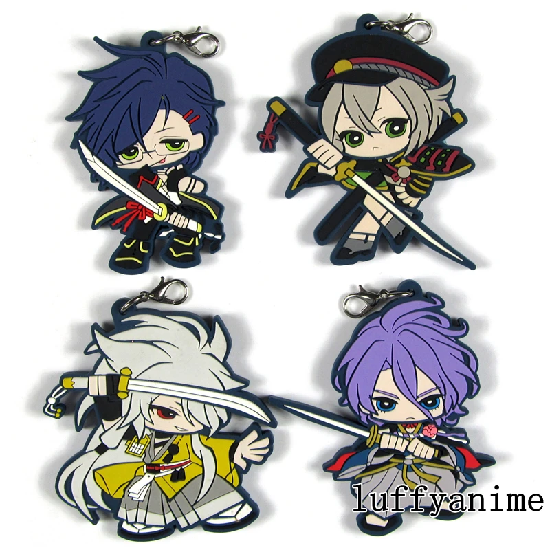 Touken Ranbu Online gashapon Kasenkanesada kogitsunemaru аниме оригинальная Подвеска из ПВХ мобильный