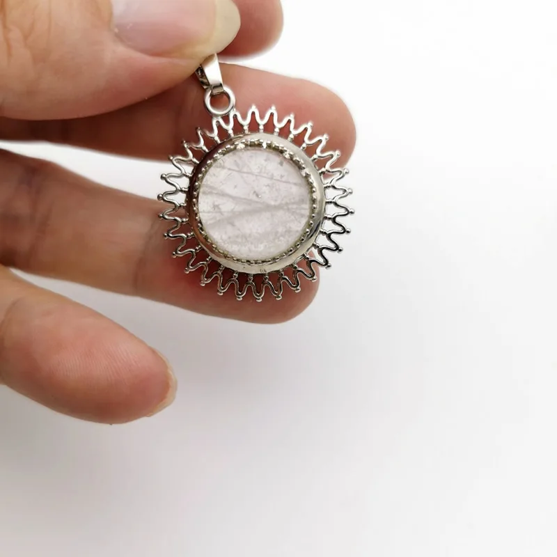 Ожерелье с натуральным круглым камнем тигровый глаз розовый кварц лазурит