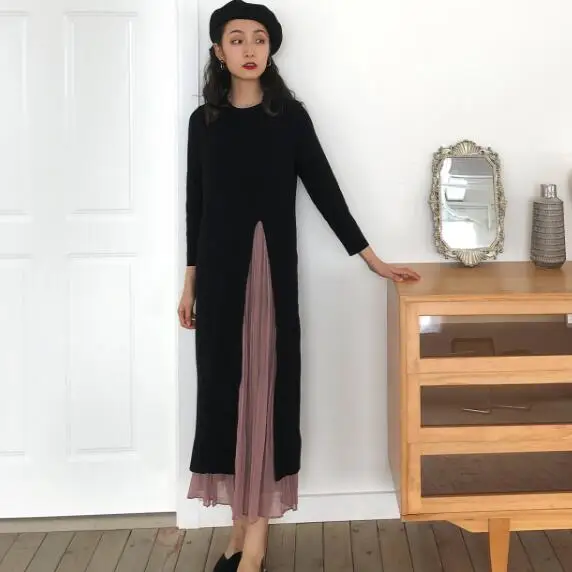 new autumn winter dress women black ladies vintage vest DC114 | Женская одежда