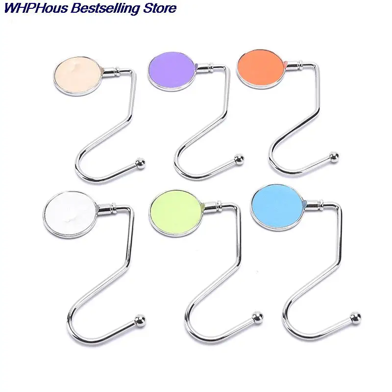 

Hot sale 1pc Portable Metal Bag Purse Handbag Hanger Foldable Hanging Table Desk Hook