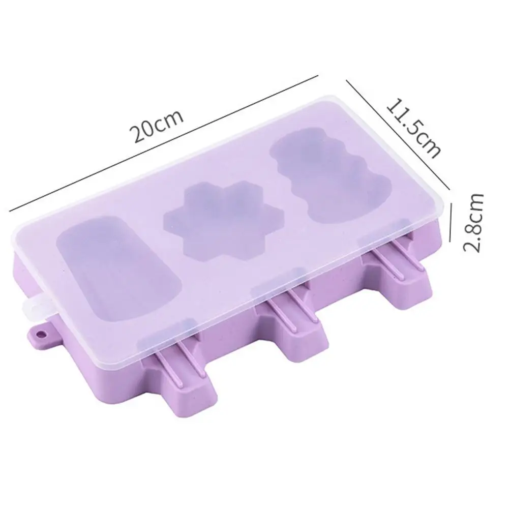 Красивая Милая силиконовая форма для мороженого с крышкой домашнего сделай сам |