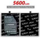 Сменный аккумулятор 5600 мАч для UMI Umidigi F1 F1 Play F1Play S3 Pro S3Pro, аккумуляторы для смартфонов