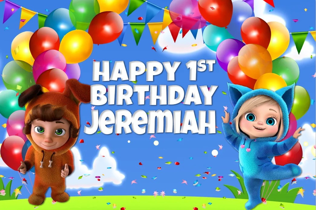 7x5FT персонализированные с днем рождения конфетти вечерние собака нижнее белье в