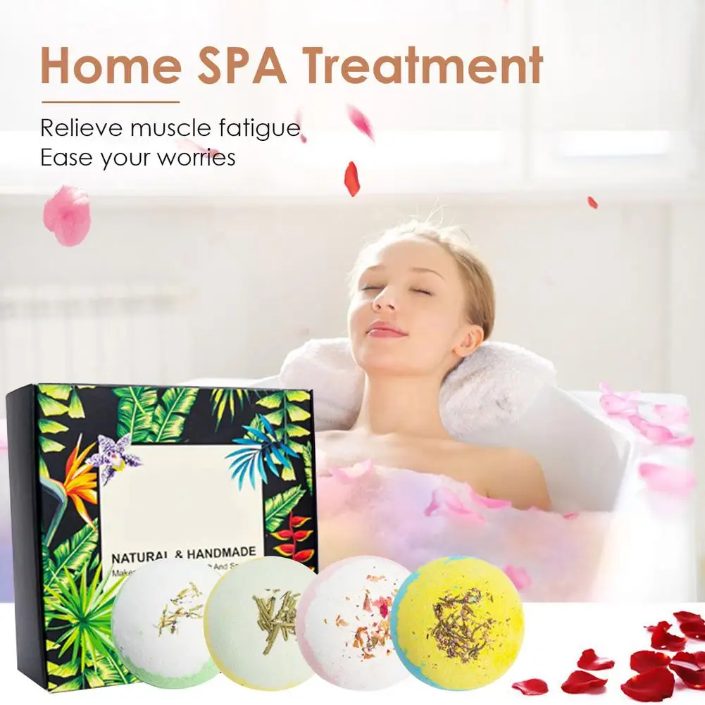 

Exquisite Natural Bubble Bath Ball Portable Bathing Salt Ball