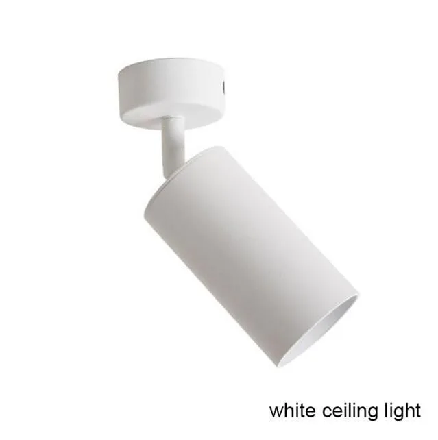 White Ceiling Light 7 Вт 10 Вт GU10 светодиодный Трек свет алюминиевые потолочные рельсы трек освещение точечный рельс прожекторы Замена галогеновым лампам AC110V AC220V - Испускаемый цвет: White Ceiling Light