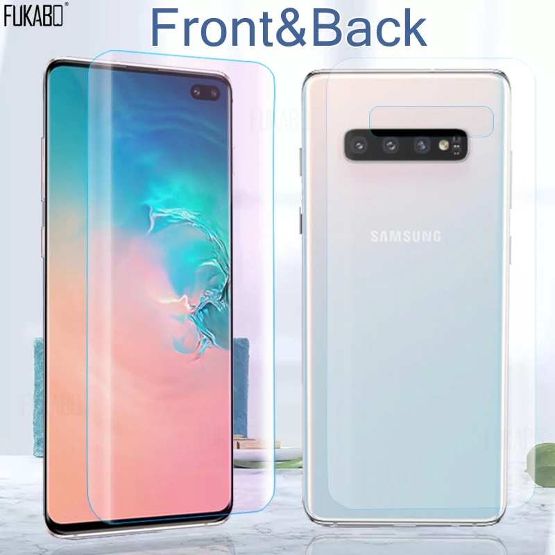 15D Передняя и задняя Гидрогелевая пленка для samsung Galaxy s10e S8 S9 Plus A10 A50 Защита экрана для Galaxy Note 10 Plus 9 8 не стекло