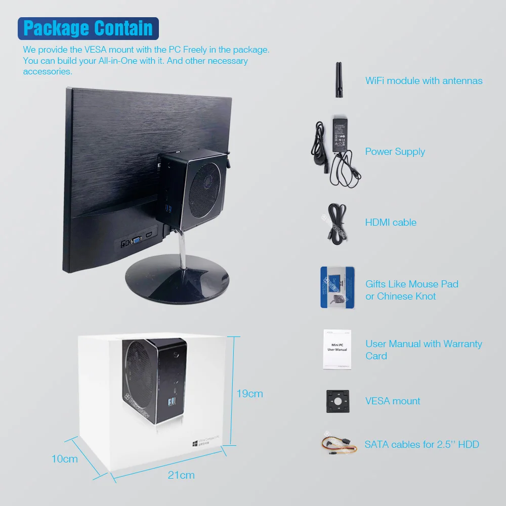 Verkauf 6 Core I9 9880H Mini Pc 12 Gewinde Mini Computer Windows 10 Lizenz Intel Core I7 9850H Max 32GB RAM Mini DP Port Nvme Gaming PC