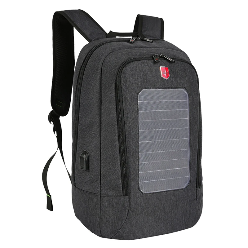 2020 Водонепроницаемый Панели солнечные рюкзак Для мужчин зарядка через USB 15 6