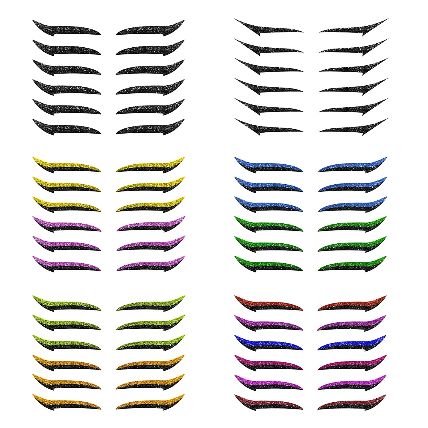 

Eye Makeup Tool Double Eyelid Sticker Instant Eye Line Strip Eye Shadow Template Stickers Glitter Eyeliner Stickers