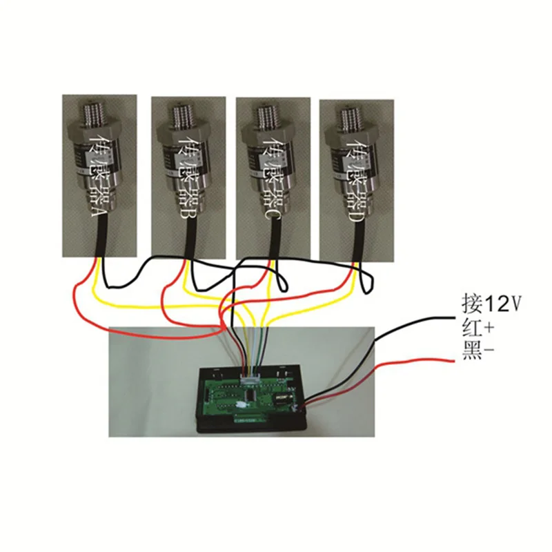 Display 4 sensors Подгонянный 4 набора таблицы дисплея давления - Цвет: Display 4 sensors