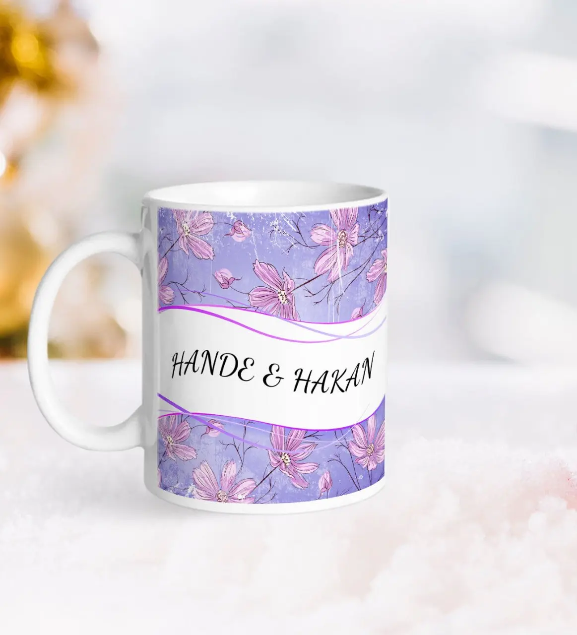 

Персонализированные ко Дню Святого Валентина Белая кружка Bardak-140