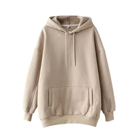 casual solid hooded hoodies women batwing long sleeve plus size sweatshirts autumn pullover pure fashion tops