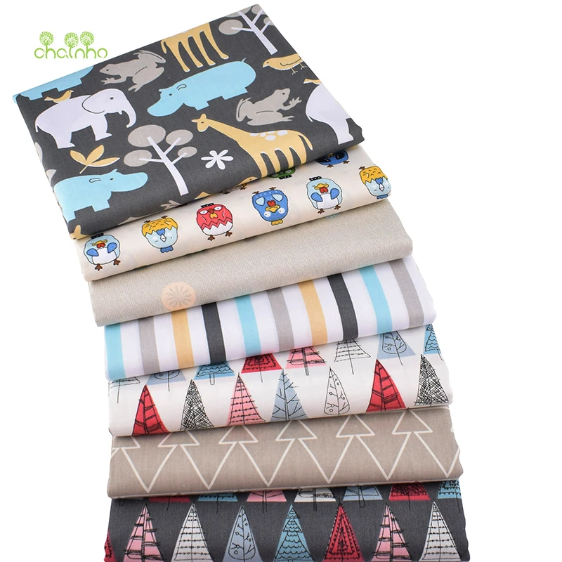 Chainho новая серия с героями мультфильмов 7 шт./лот хлопковая ткань из саржевого