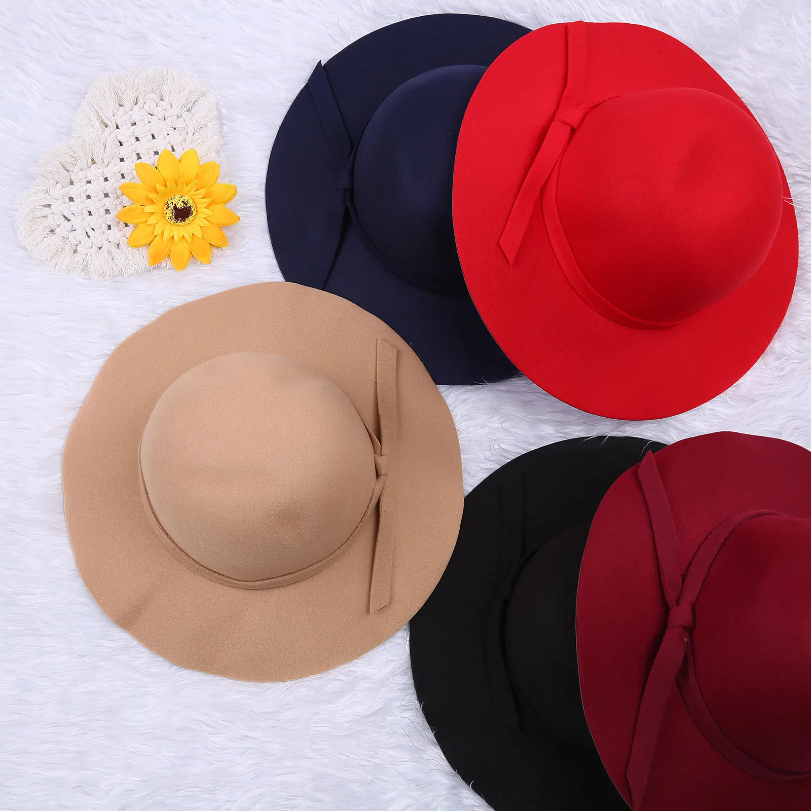 

2019 Baby Summer Accessories Sweet Girls Kids Bowknot Hat Bowler Beach Sun Protect Caps Bonnet Toddler Photography Props 2-8T