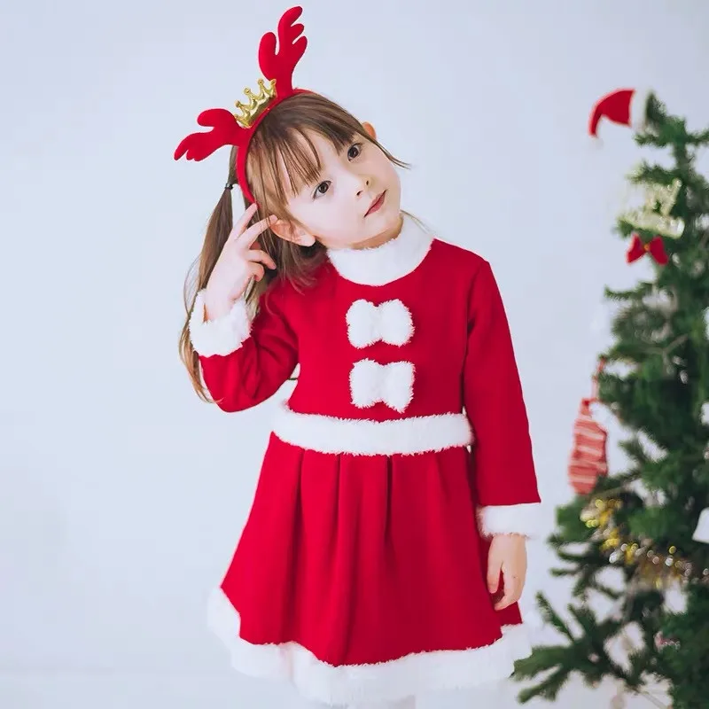 Одежда для маленьких мальчиков и девочек одежда рождественской вечеринки