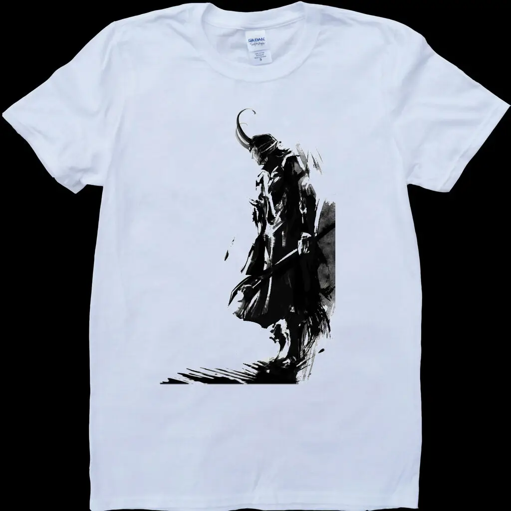 Loki Shadow White изготовленная на заказ футболка|Мужские футболки| |