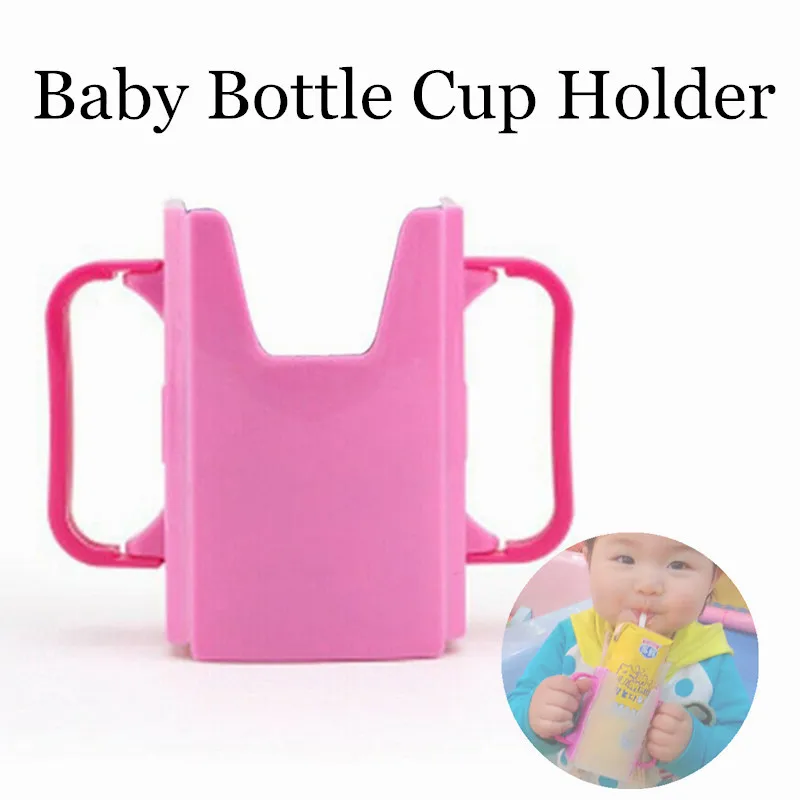 

Baby Water Cup Holder Carton Milk Adjustable Anti Spill Container Infant Juice Drinking Bottle With Handles