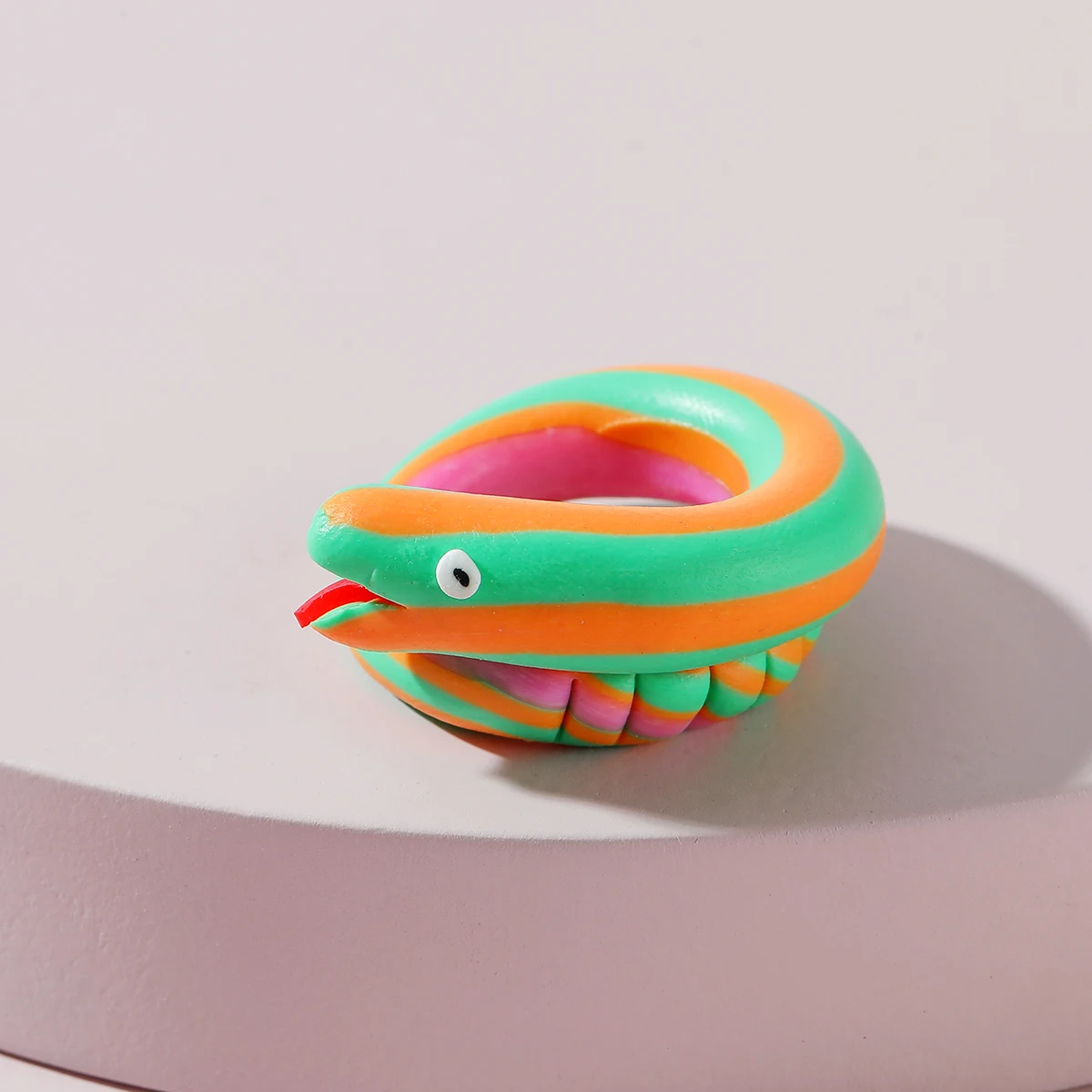 Кольцо LUNA CHIAO ручной работы из глины веселое кольцо ювелирные изделия для