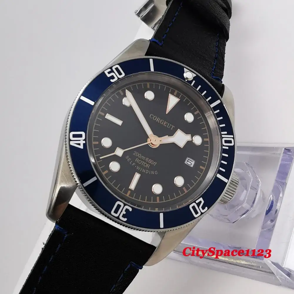 Мужские автоматические часы corgдругие 41 мм SS светящиеся водонепроницаемые