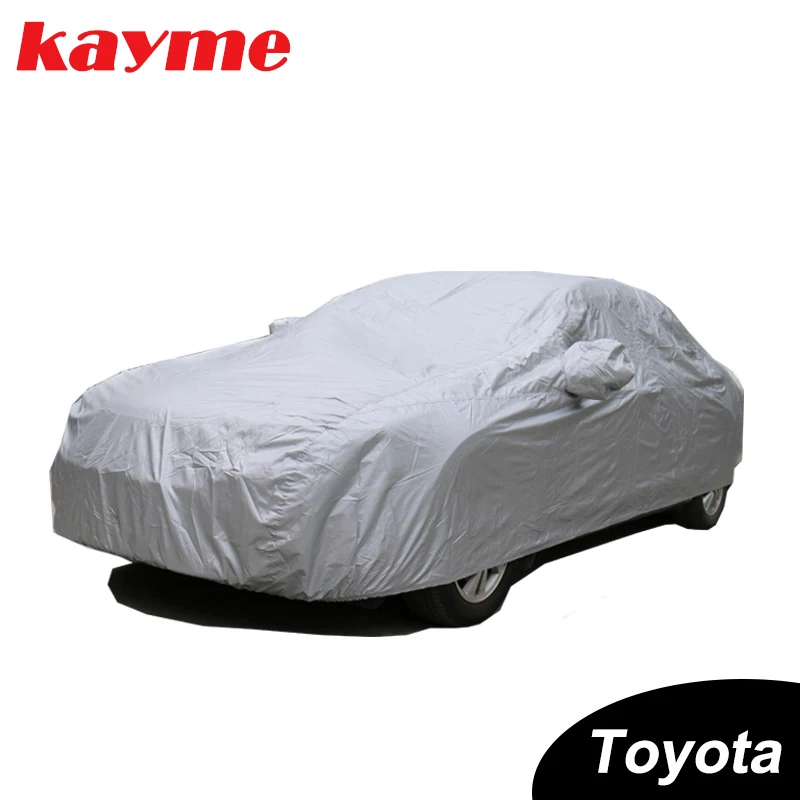 

Kayme dustproof Full Car Covers 170T polyester universal Indoor Outdoor Suv UV Snow Resistant Protection Cover for Toyota