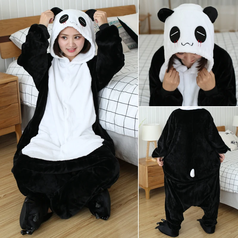 Детская Пижама с милыми животными единороги зимняя одежда для сна комбинезон