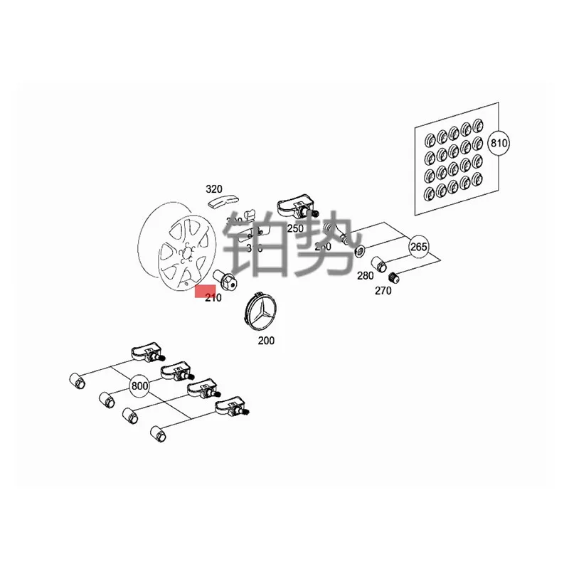 Болт с шариковой головкой для автомобильных шин Противоугонный винт 2006-mer ced esb enzCL