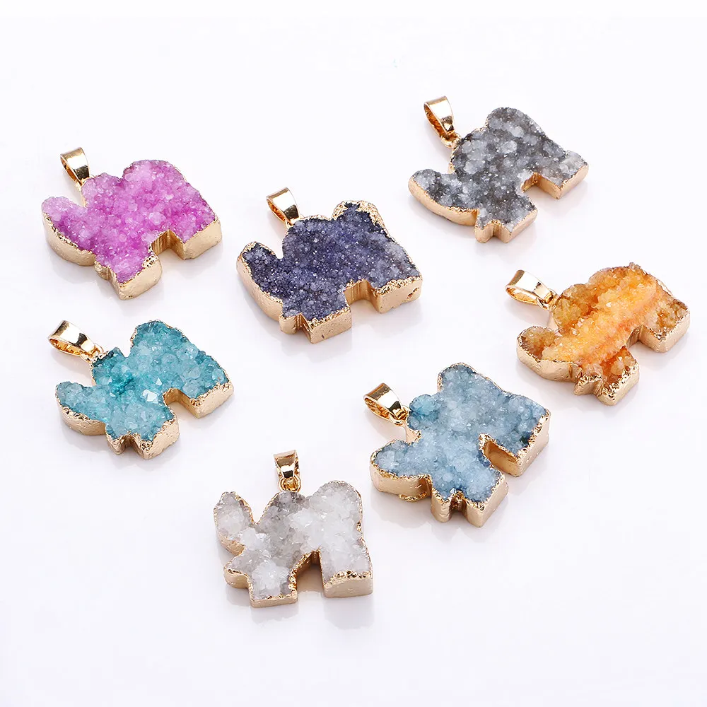 Подвеска в виде бутона из натурального камня ювелирное изделие с кристаллами