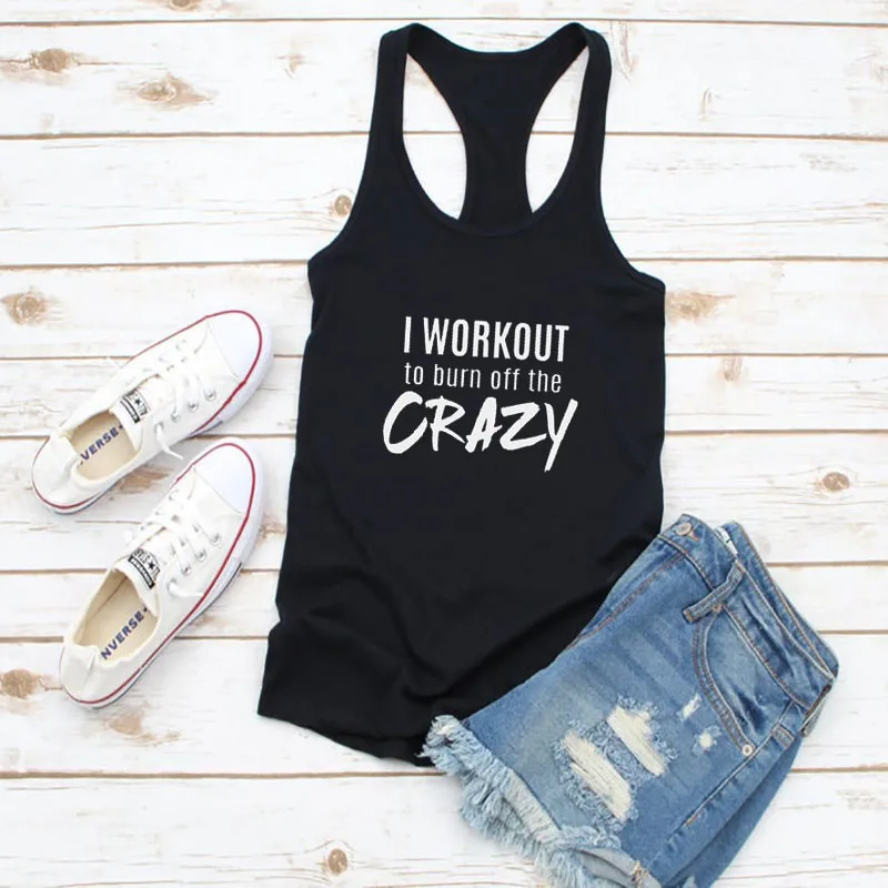 

DOES RUNNING OUT OF WINE Workout Tank Top Good Vibes Letter Summer Funny Casual Sleeveless Tee Vest