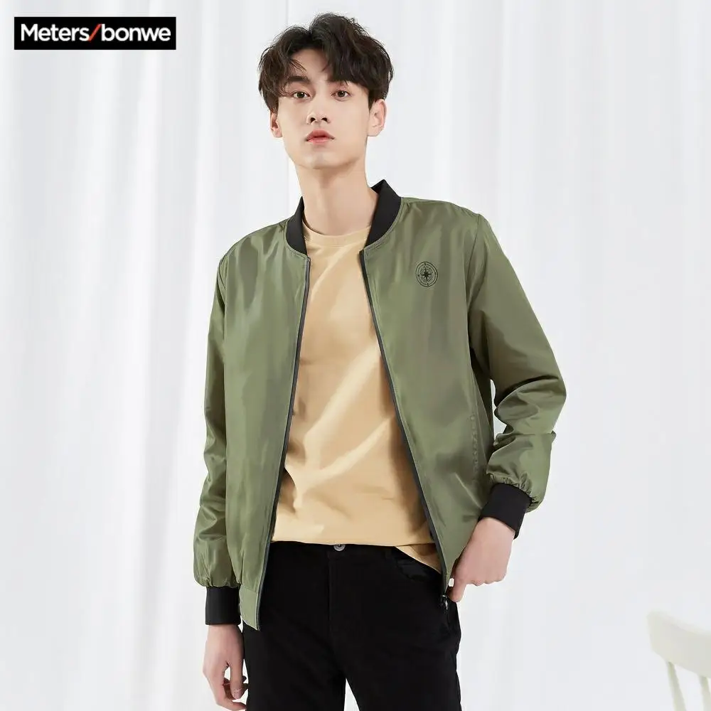 Metersbonwe Весенняя Новая мужская повседневная куртка для мужчин модная бега
